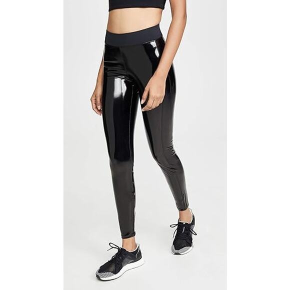 Heroine Sports Downtown Leggings Black Patent Size Small - Picture 2 of 12